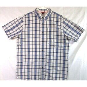 The North Face Shirt Men's L Plaid Button Up Vented Short Sleeve   Fishing